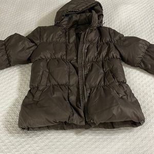 GAP black dark grey puffer coat jacket M womens